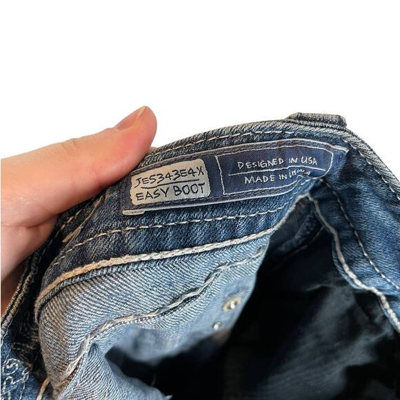 Miss Me Easy Bootcut Jeans Bedazzled Pockets Low Rise 26 - Picture 6 of 10